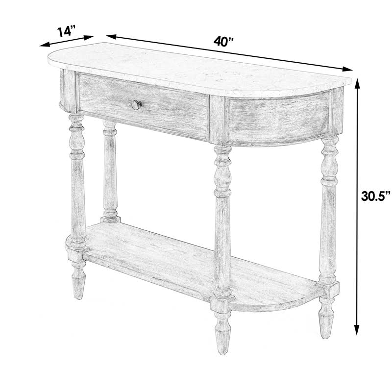 Marble Console Table in Brown V244