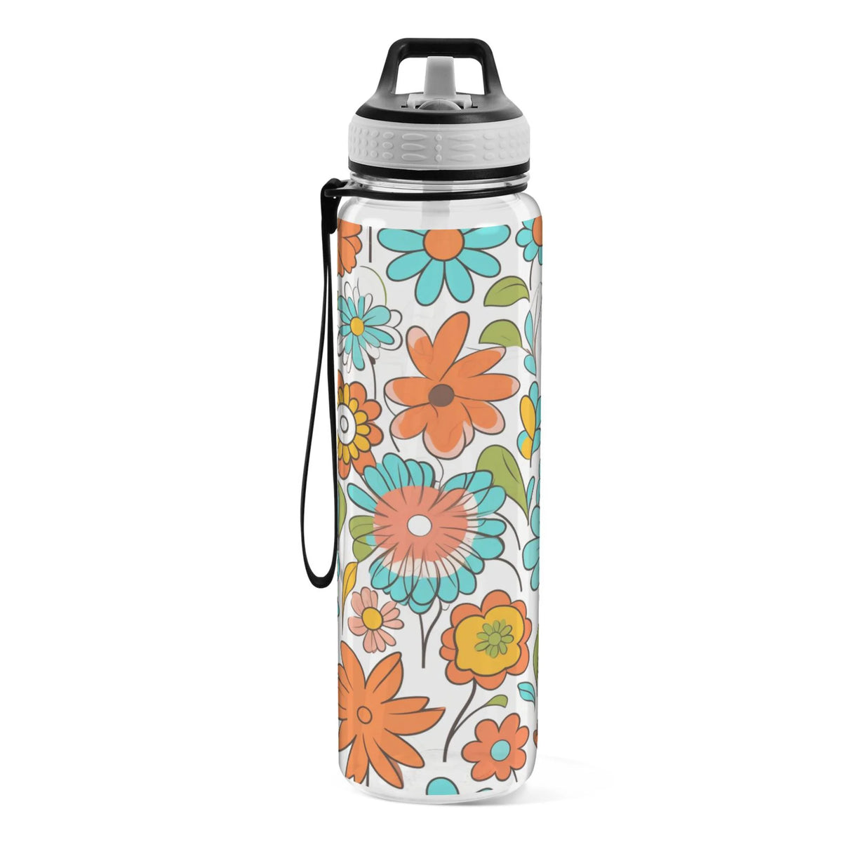 Clear 32oz Tritan Water Bottle with Straw C225