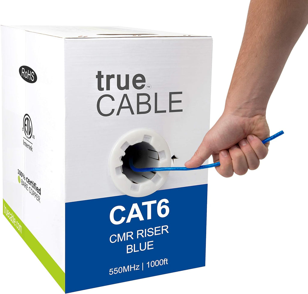 1000ft Purple 23AWG 4 Pair Solid Bare Copper Bulk Ethernet Cable K424