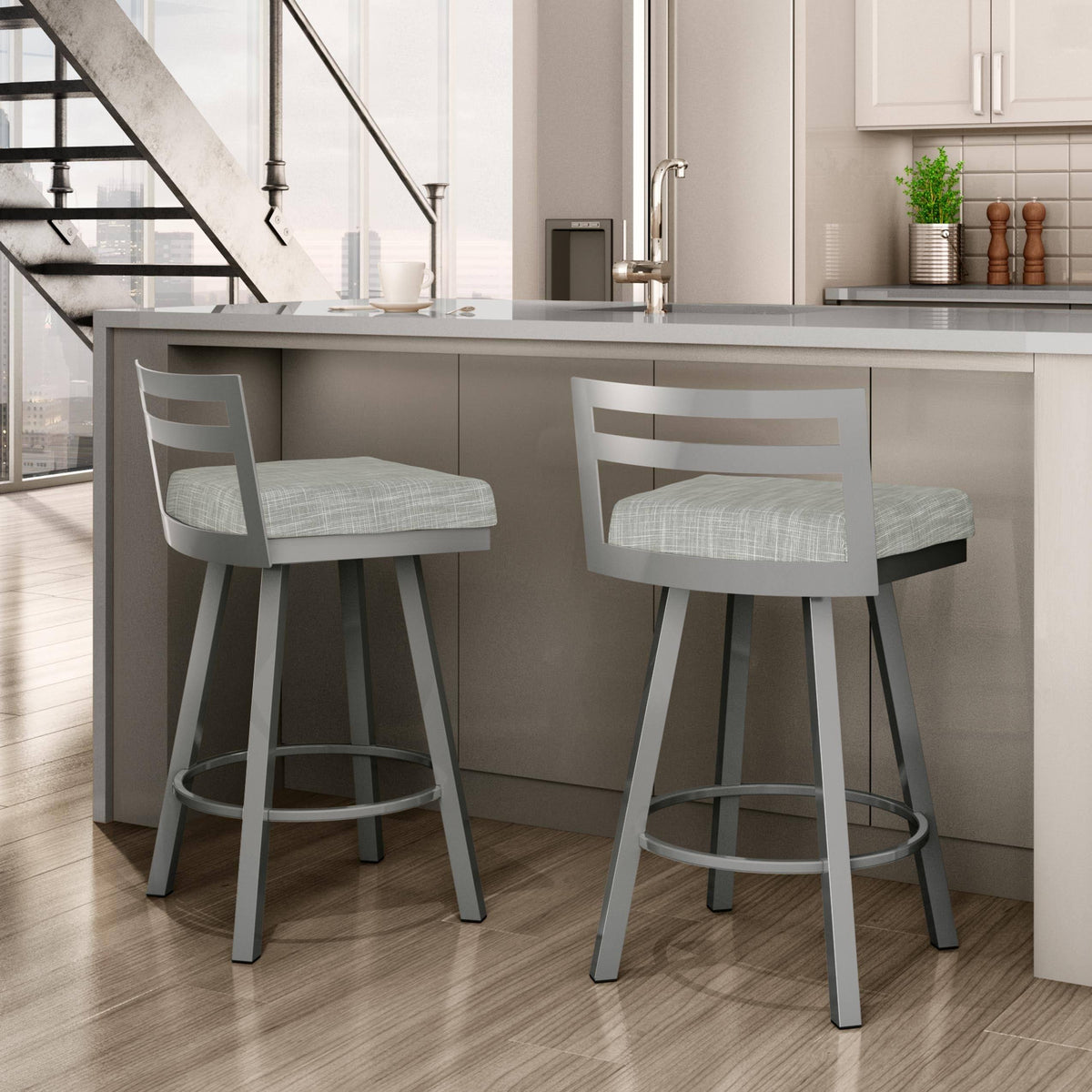 Copper Swivel Counter Stool X224339