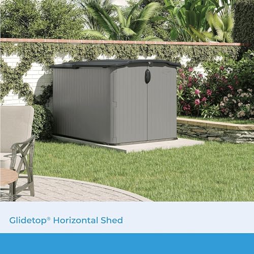 Horizontal Outdoor Storage Shed, 57.5" W x 79.75" D x 52" H C98860