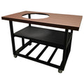 52 in. Aluminum Grill Cart Table with Locking Wheels Q69548