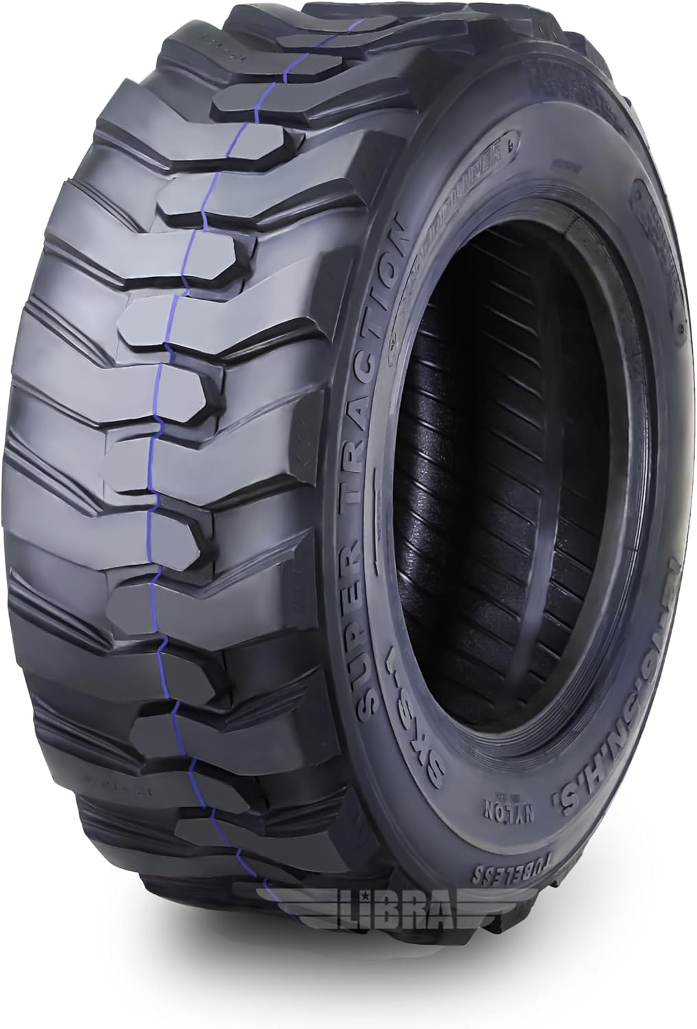 12-16.5 12 Ply Skid Steer Tire with Rim Guard I416