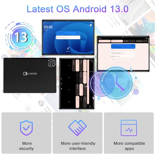 Android 13 Tablet 10 Inch 128GB ROM 16GB RAM 2 In 1 with Keyboard Octa-Core 13MP Camera FHD IPS Display P209665