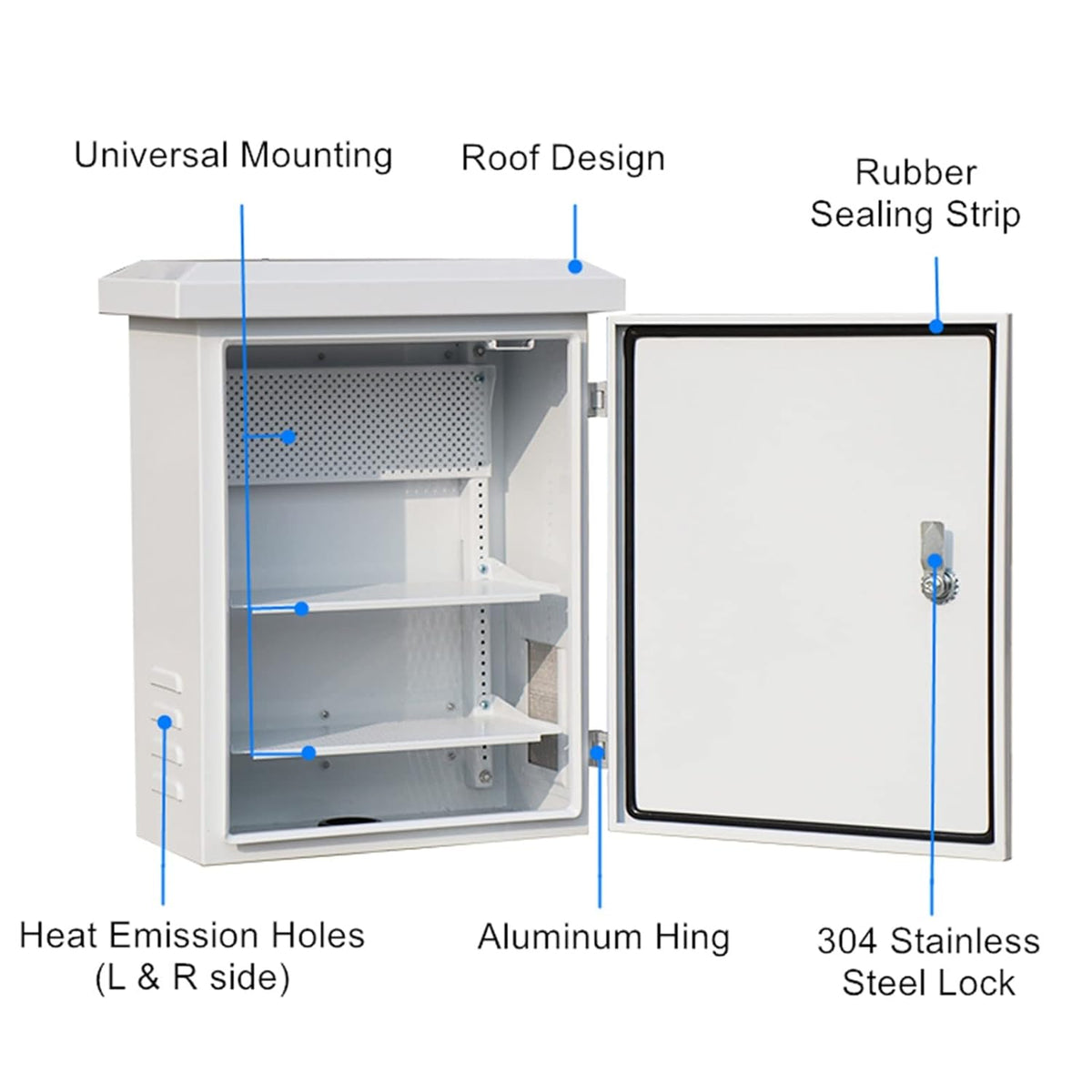 Outdoor Electrical Box, IP55 Stainless Steel Junction Box V172043