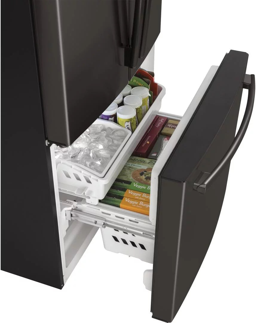 Black Stainless Steel Counter Depth French Door Refrigerator F2526