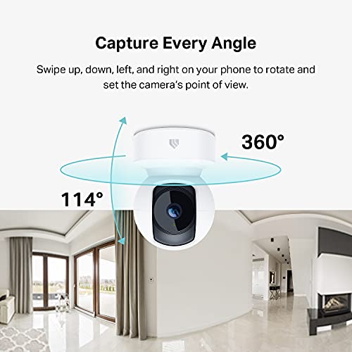 1080p HD Smart Security Camera with Night Vision, White C991613