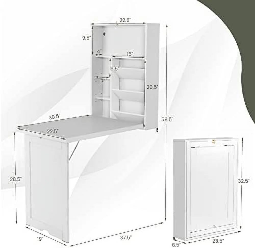 Wall Mounted Foldable Wood Desk F998