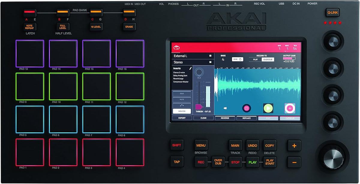 7" Multi-Color Touchscreen Music Production Station V632