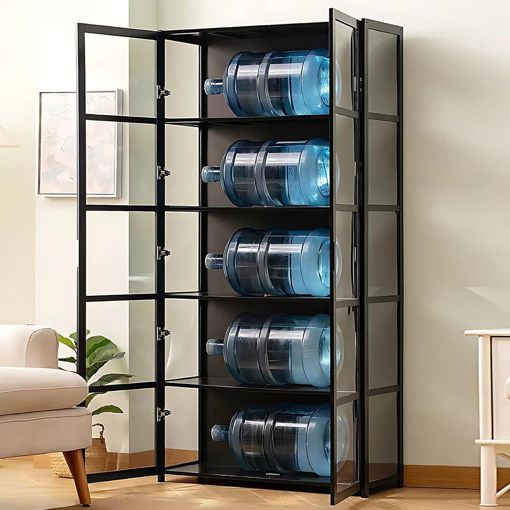 5-Tier Curio Display Cabinet with Acrylic Glass Door U791030
