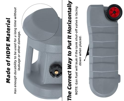 15 Gallon Portable Gas Tank with Manual Transfer Nozzle V81261