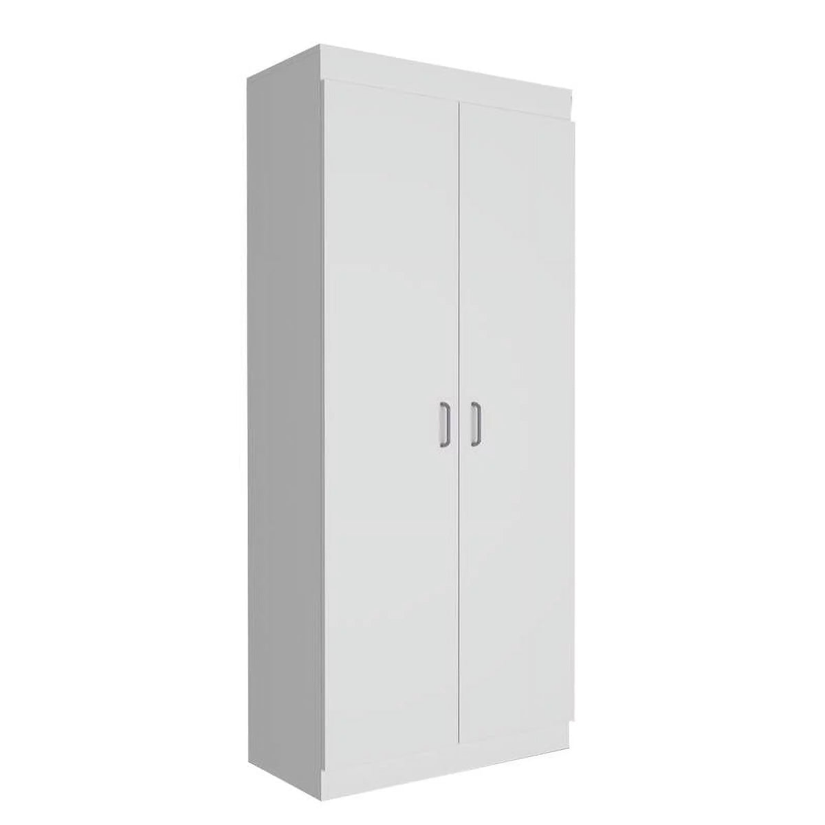 White 5-Shelf Engineered Wood Pantry Cabinet R811502