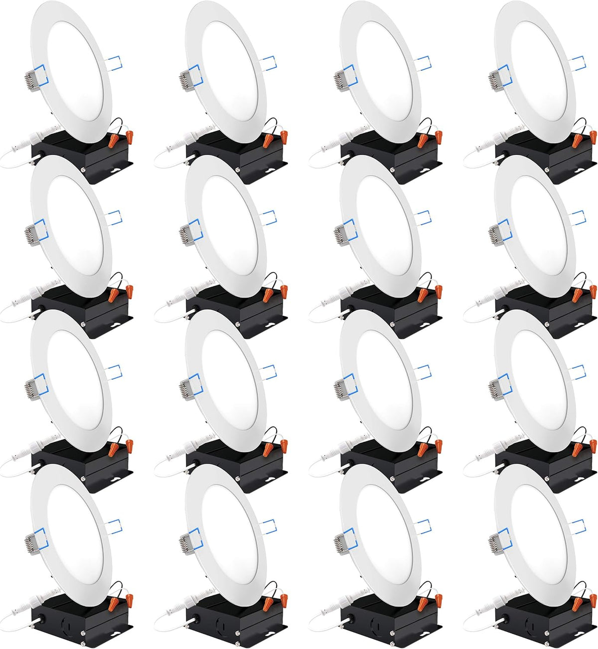 16 Pack 4 Inch Ultra Thin LED Recessed Ceiling Lights E38969