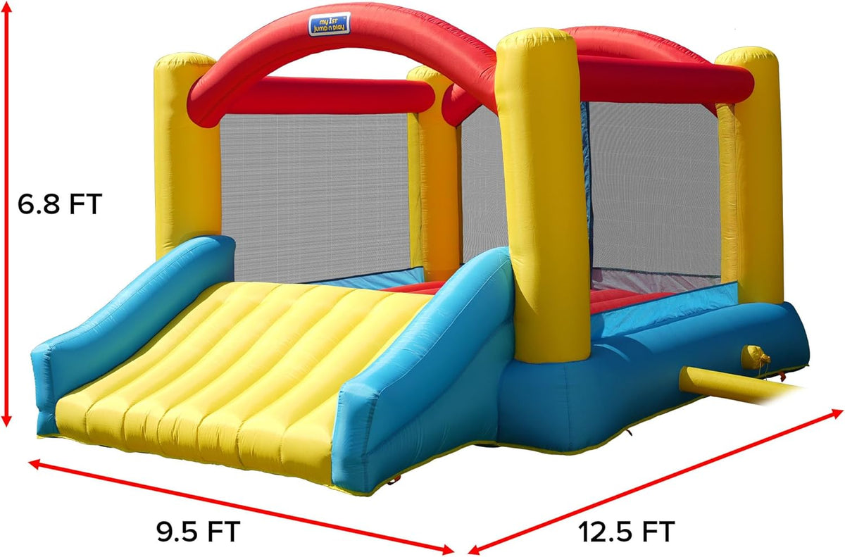 12.5' x 9.5' x 6.8' Inflatable Bounce House with Air Blower T6486