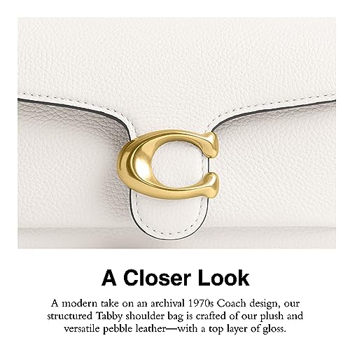 Polished Pebble Leather Tabby Shoulder Bag 20 C21046
