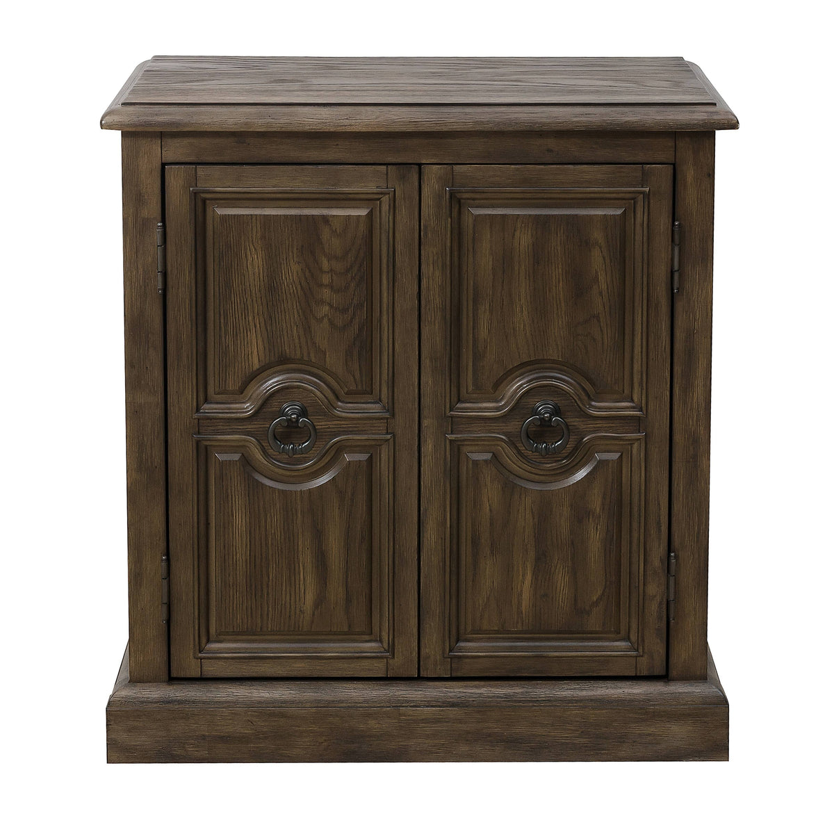 Oak Brown Two Door Accent Chest E11791