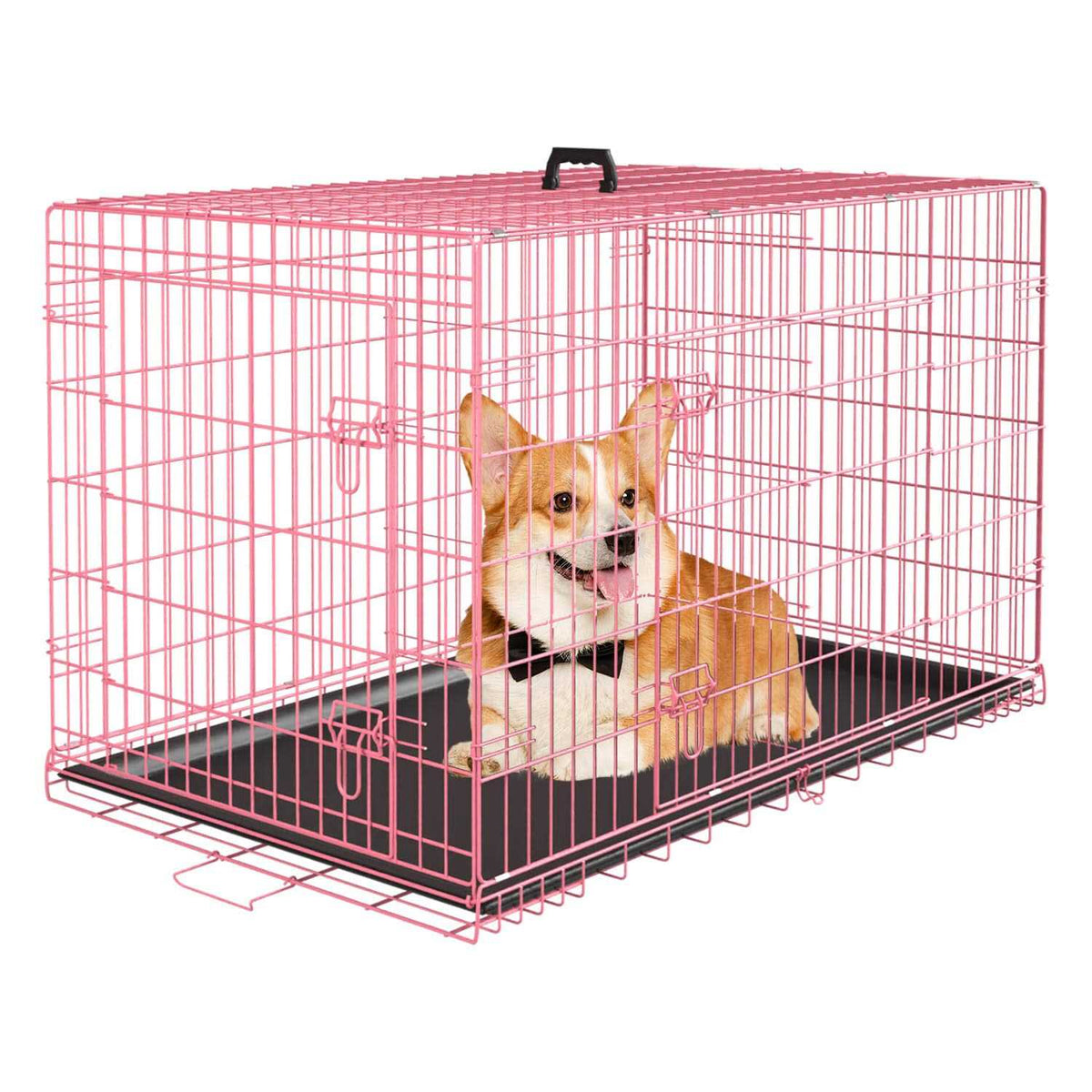 Large Metal Dog Crate Kennel with Divider X544054