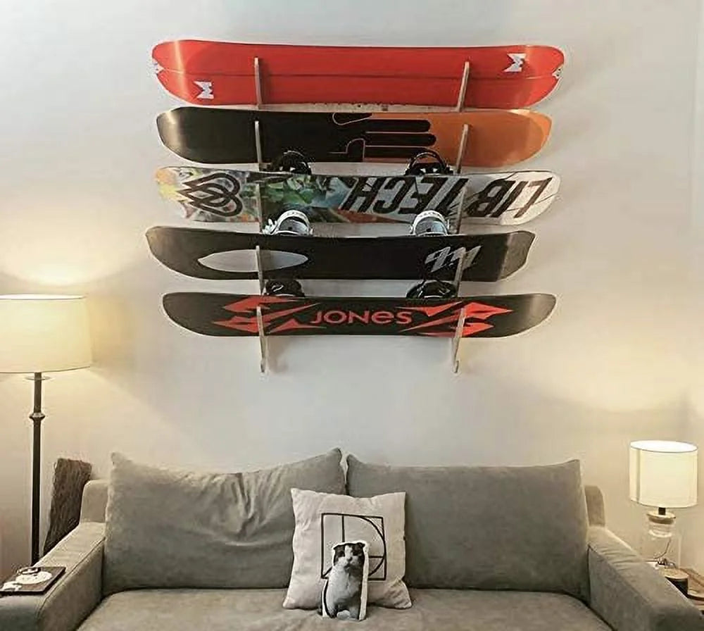 Snowboard Wall Rack (Holds 5) Q6794