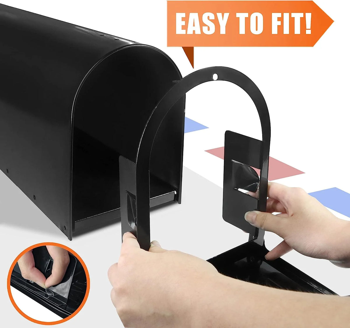 Aluminum Mailbox Door Replacement with Magnet Closure K580334