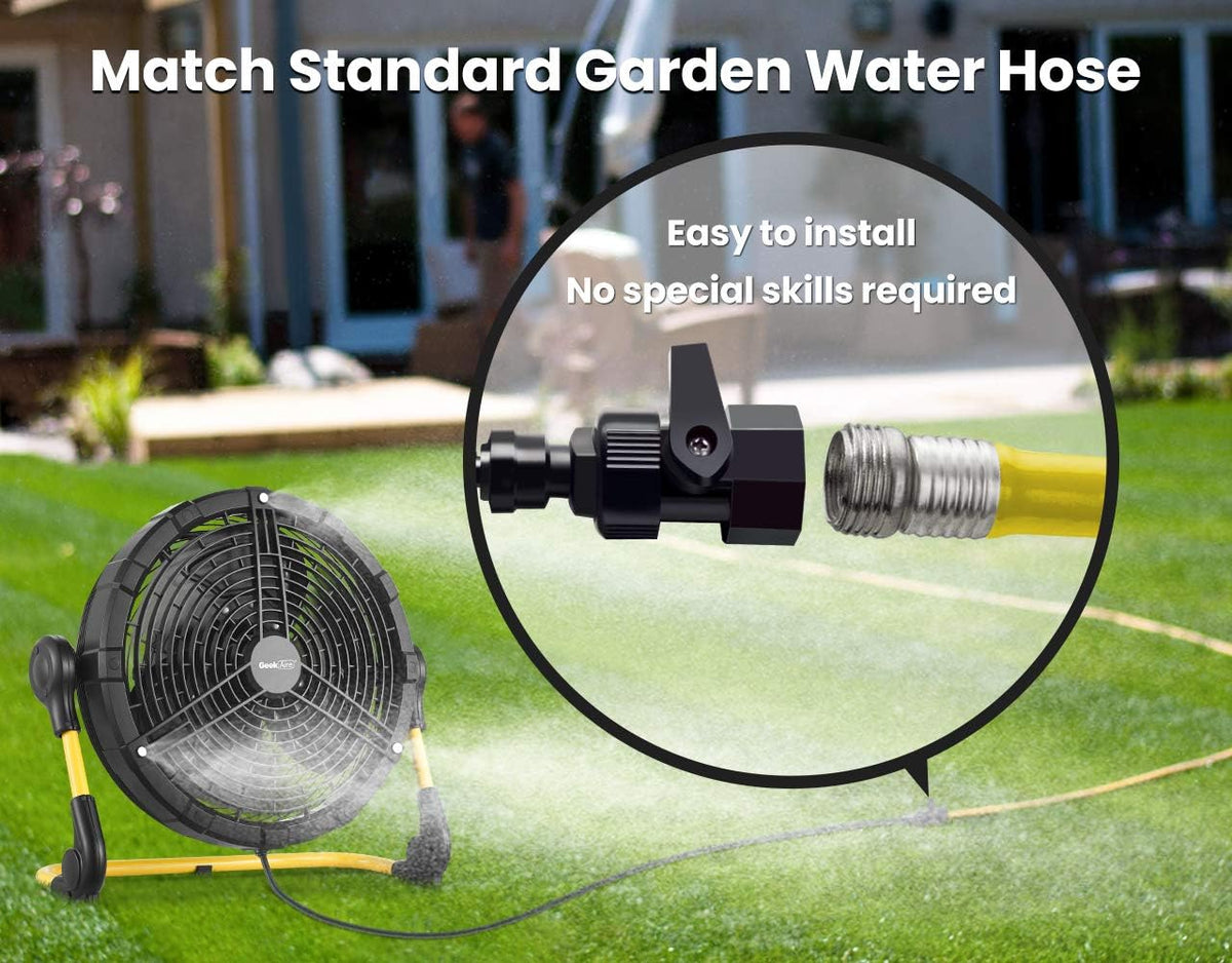 Rechargeable Outdoor Misting Fan with Detachable Battery - 12 inch M3190