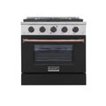 30 Propane Gas Dual Fuel Range in Black U753411