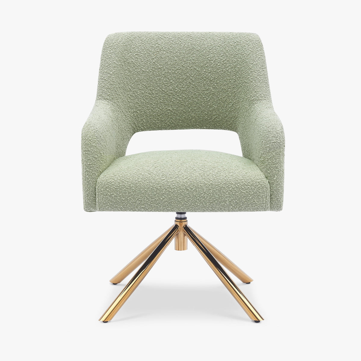 Wide Boucle Swivel Accent Arm Chair Set of 2 O785