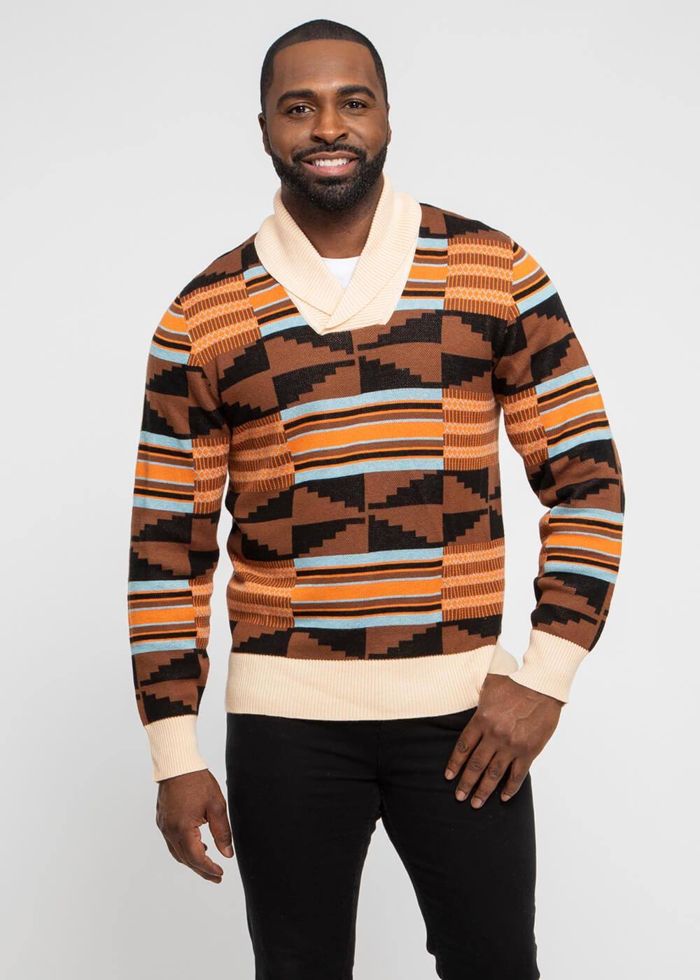 African Print Pull-Over X836