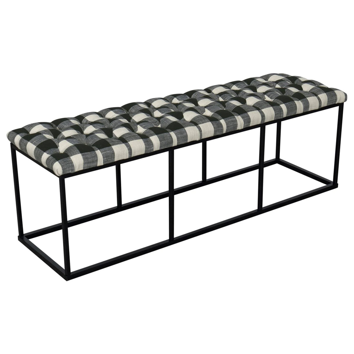 Black Padded Bench Y947