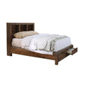 Oak Wood Cal King Storage Bed O691