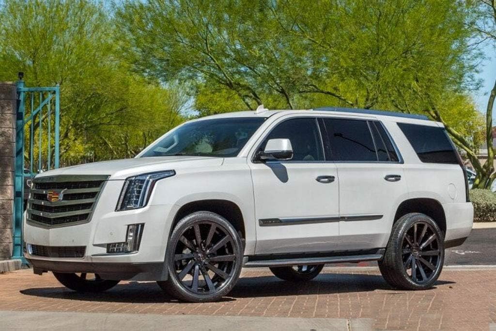 20 Inch Staggered Rims Set of 4 Gloss Black Wheels D827