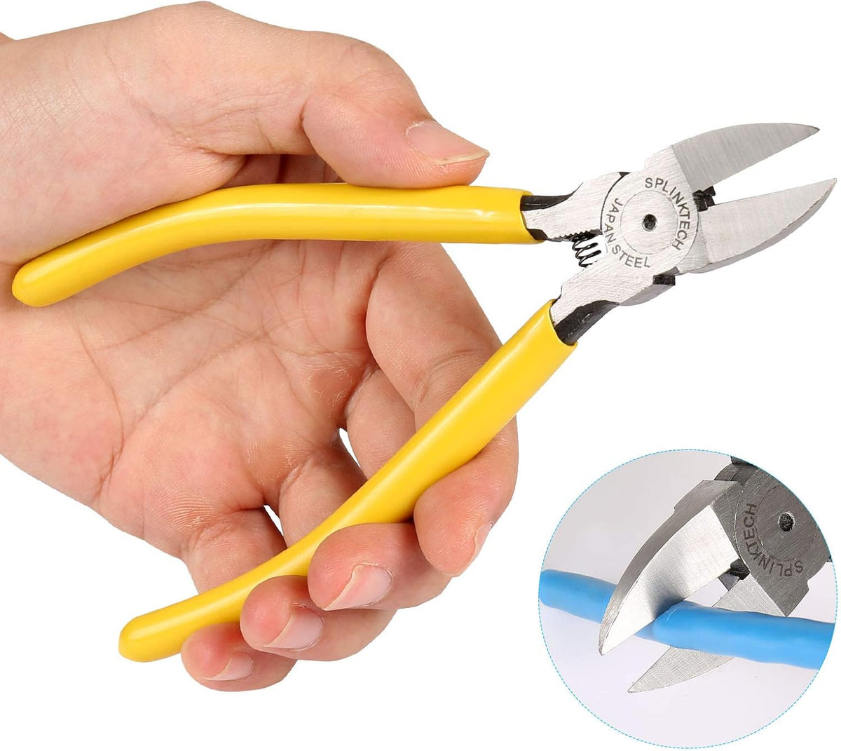 RJ45 Crimp Tool Kit with 50PCS Connectors, 50PCS Covers, Mini Wire Stripper, Wire Cutter A723