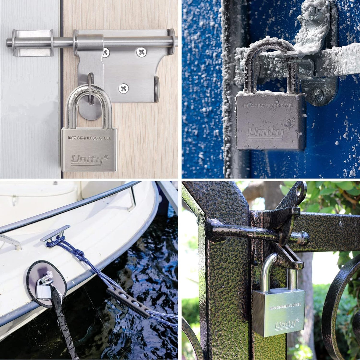 100% Stainless Steel Keyed Alike Marine Lock (5, 50mm) N424