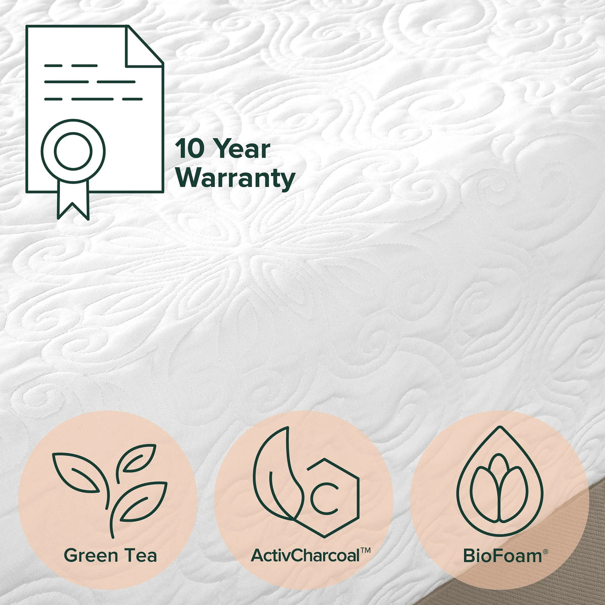 12 Memory Foam Queen Mattress M2833