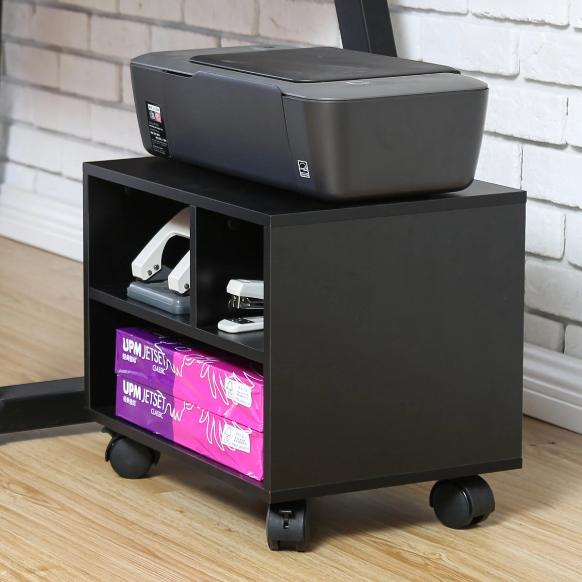 Under Desk Printer Stand Cart with Wheels B52223