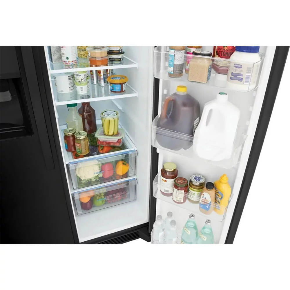 Black Automatic Defrost Refrigerator Y244