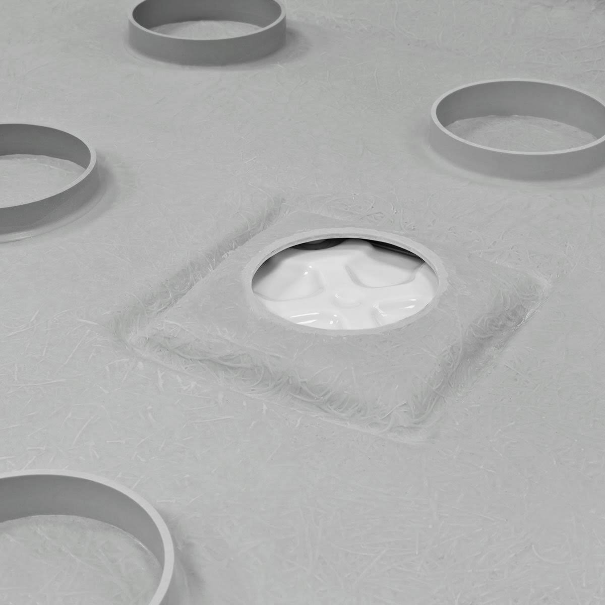 White 48 x 34 Threshold Shower Base Pan U9274