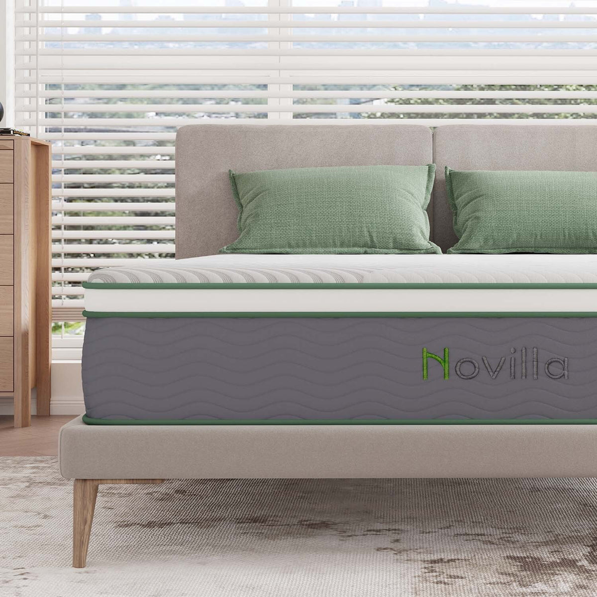 King Bed 12'' Gel Memory Foam Hybrid Mattress A63207