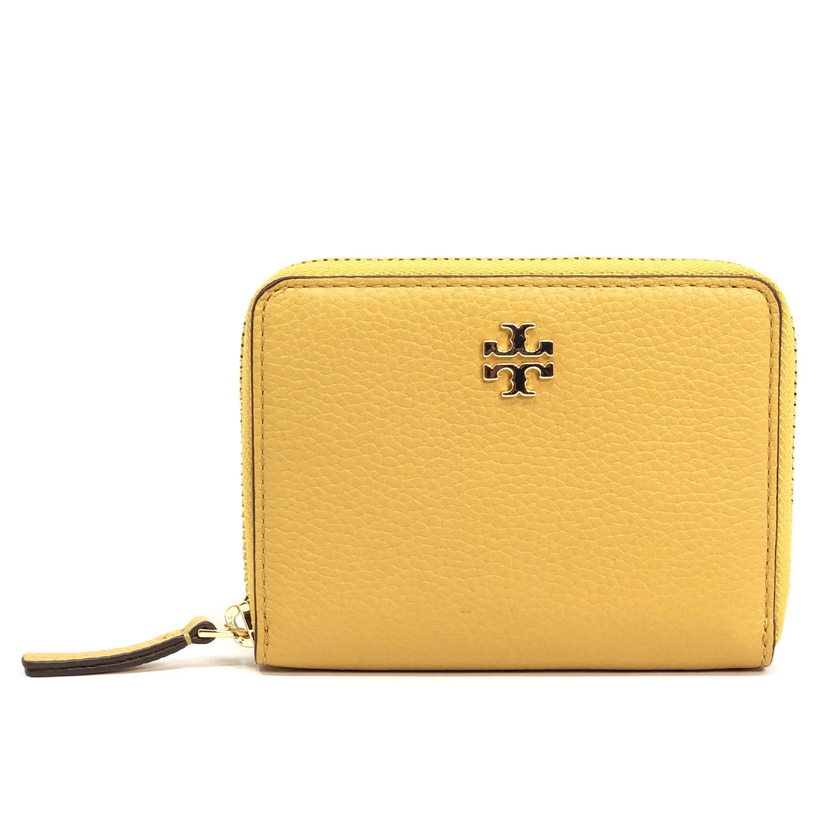Pebbled Leather Zip Around Mini Wallet S828341