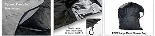 Gray/Black Jet Ski Covers with Trailer Straps and Storage Bag Z697639