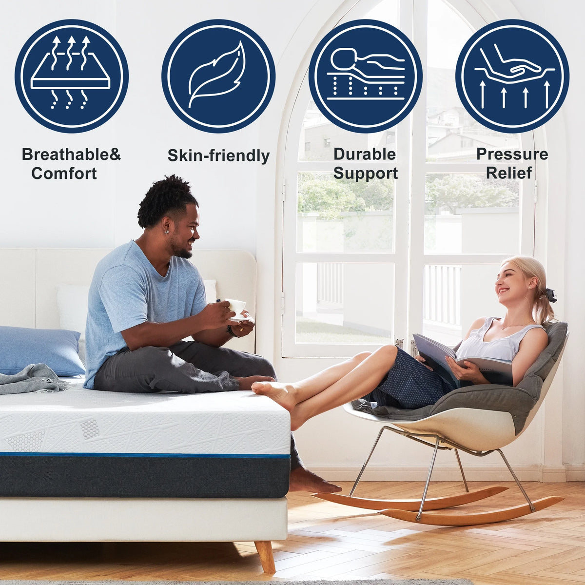 10" Full Size Memory Foam Mattress in a Box S696225