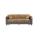 Light Brown Convertible Sleeper Sofa U159