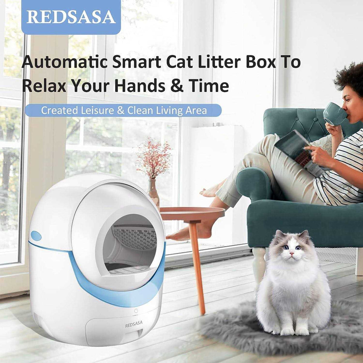 Self Cleaning Automatic Cat Litter Box X853172