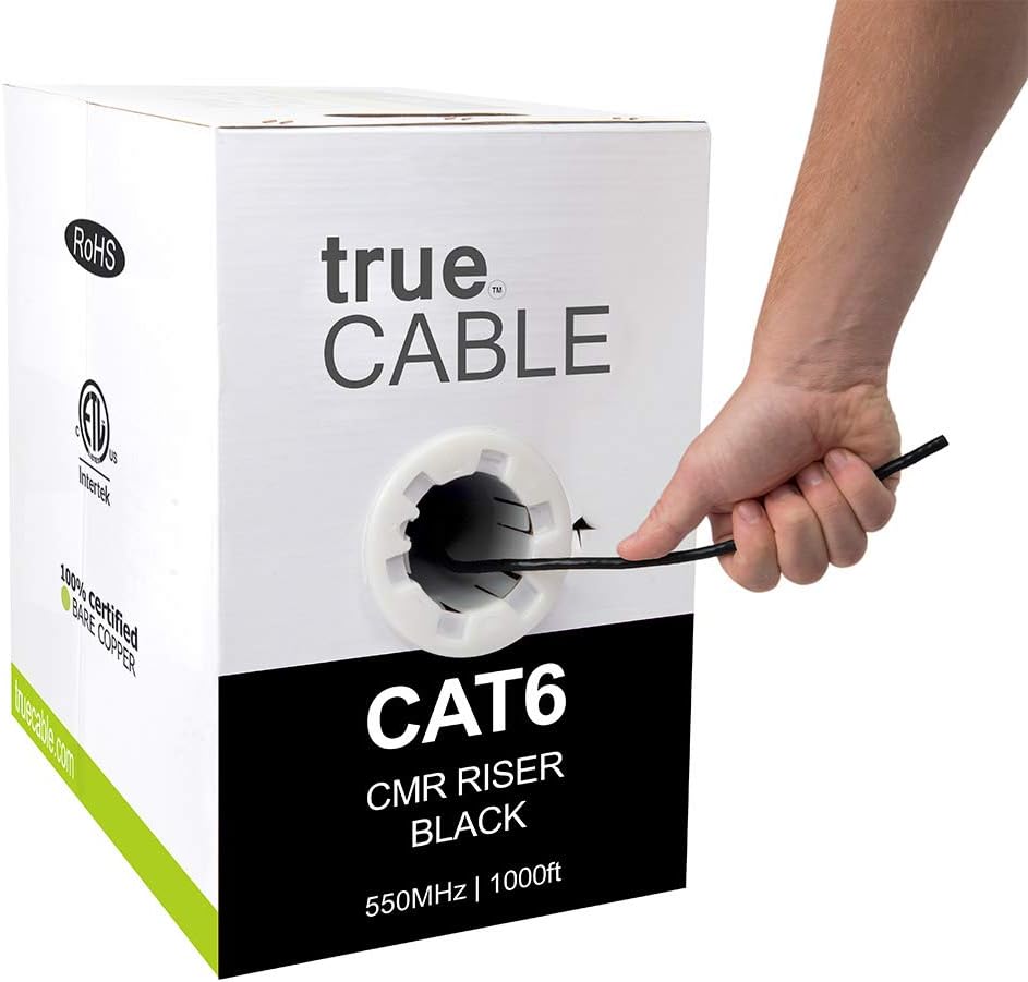 1000ft Purple 23AWG 4 Pair Solid Bare Copper Bulk Ethernet Cable K424