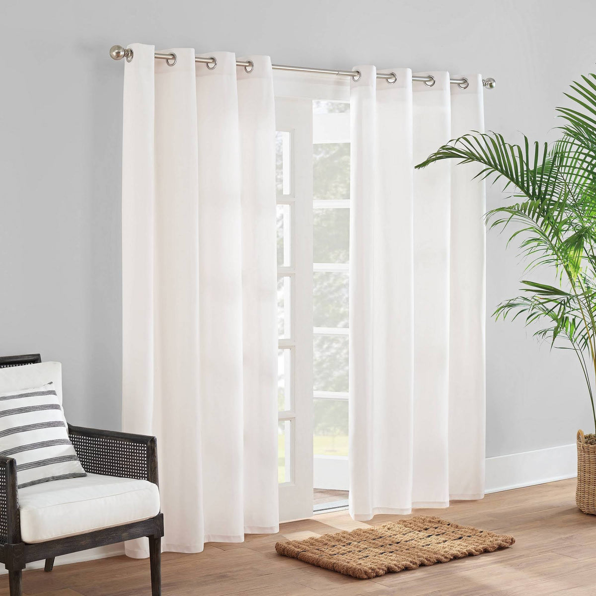 Ivory Canvas Grommet Panel P9728