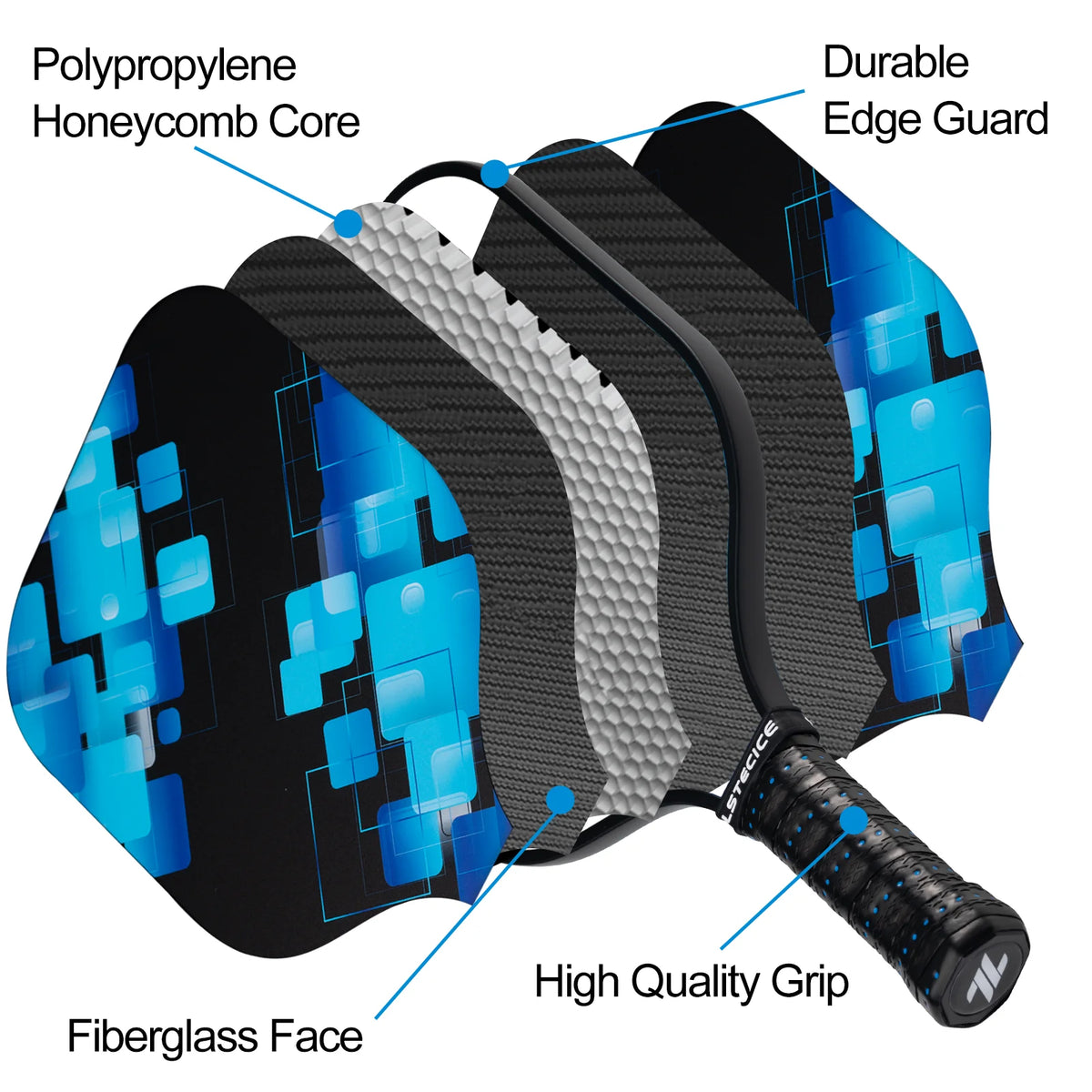 8oz Fiberglass Pickleball Paddles Set of 4 K27750