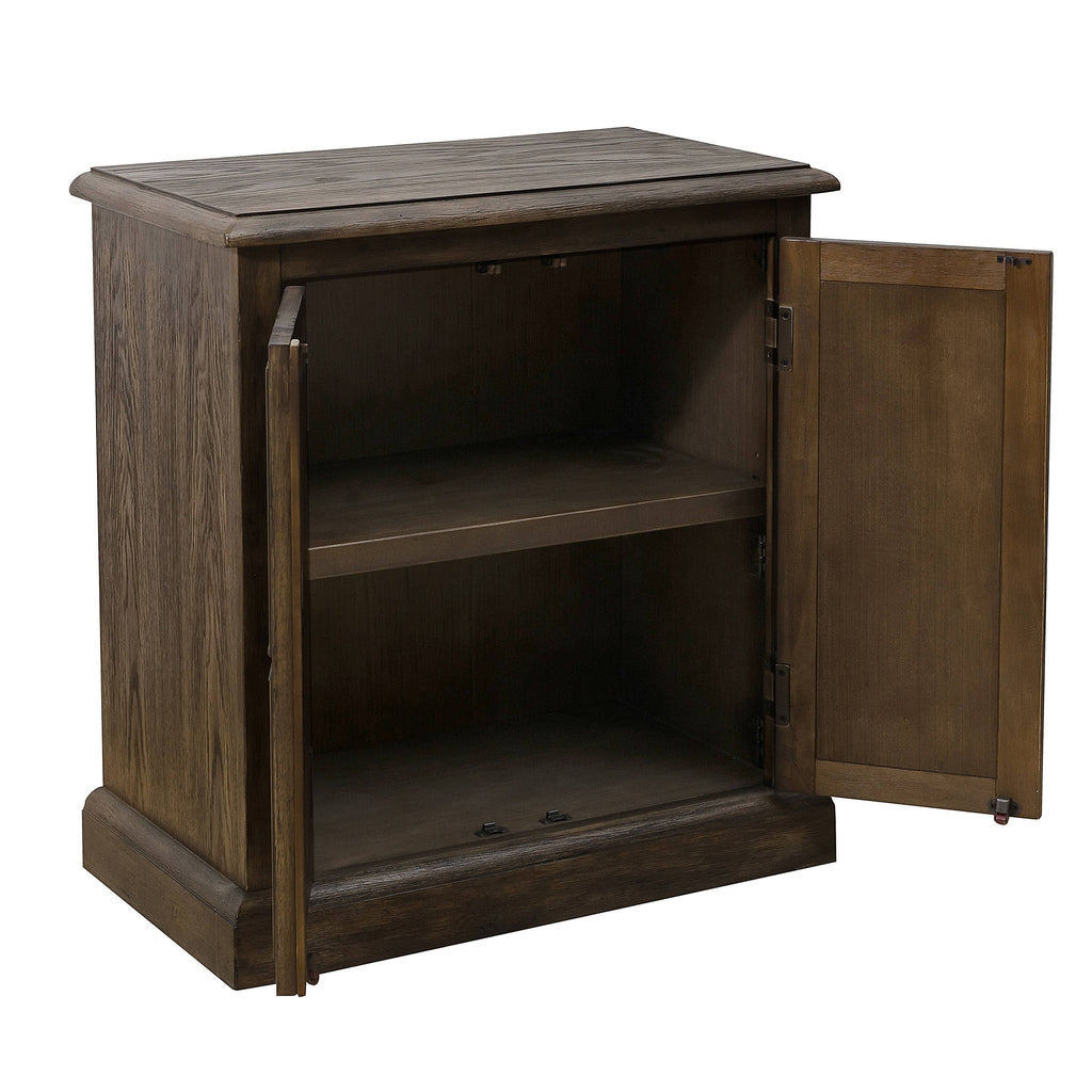 Oak Brown Two Door Accent Chest E11791