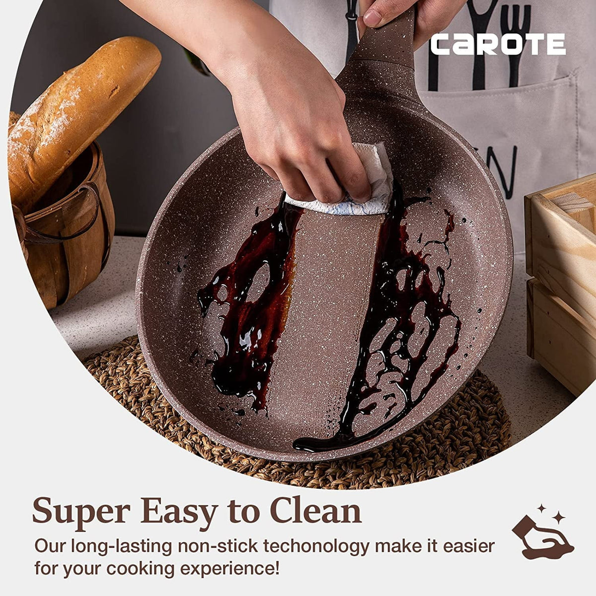 10 Pcs Nonstick Granite Cookware Set U813