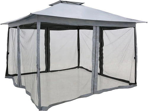 11'x11' Pop-Up Tent Gazebo with Mosquito Mesh Netting L4380
