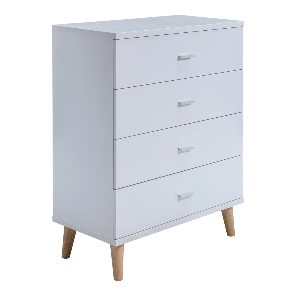 White 4-Drawer Wood Chest N52778
