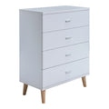 White 4-Drawer Wood Chest N52778